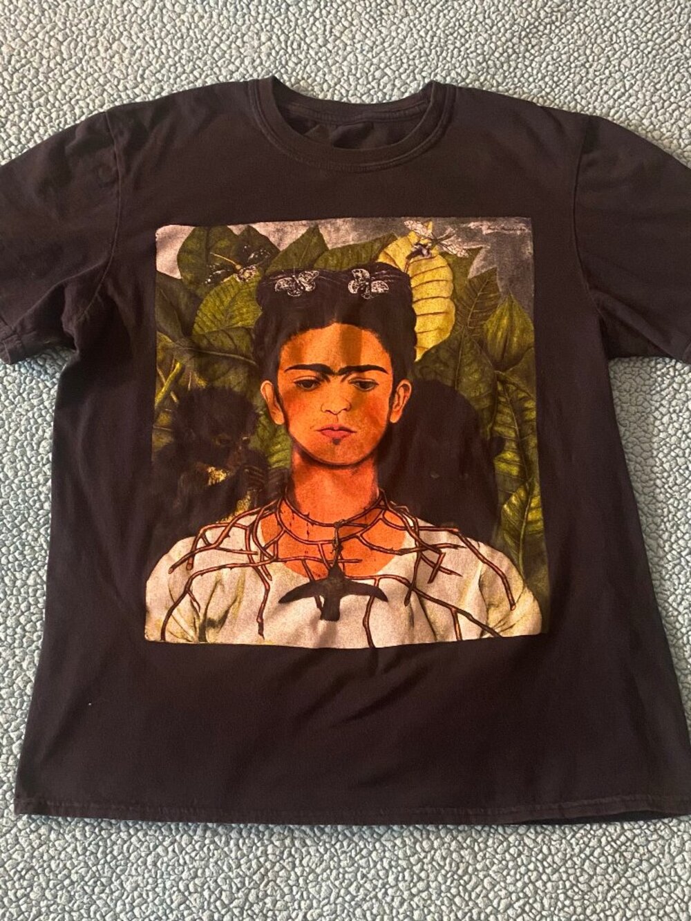 Frida Kahlo T-shirt Unisex Self-portrait Black Medium